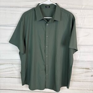 Coofandy Casual Olive Button-Down Shirt